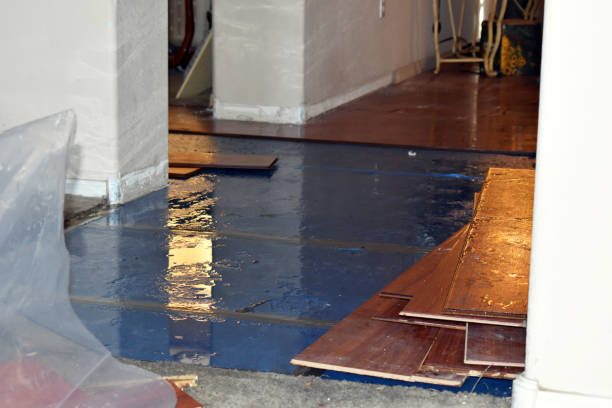 Professional Flood Cleanup technician working in Kingfield, ME